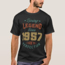 Recherche de légende depuis 1957 tshirts Anniversaire