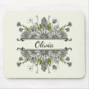 Recherche de fleurs blanches tapis souris Verdure