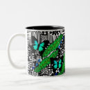 Recherche de papillon tasses Turquoise