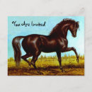 Recherche de beauté 11x14 invitations Cheval