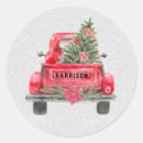 Recherche de vieux camions autocollants Camion rouge