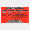 Recherche de permis autocollants Zombie