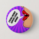 Recherche de femme forte badges Féministe