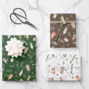 Recherche de lapins de noël papier cadeau Forêt