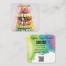 Recherche de friandises cartes visite Moderne