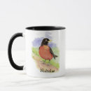 Recherche de robin bird tasses Aquarelle