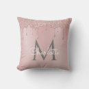 Recherche de goutte coussins Monogramme