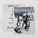 Recherche de sports 11x14 invitations Bleu