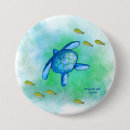 Recherche de tortues badges Aquarelle