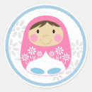 Recherche de poupées russes autocollants Mignon