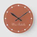 Recherche de brun et blanc horloges Moderne
