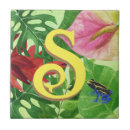 Recherche de feuille tropical carreaux Floral