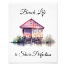 Recherche de la vie est une plage posters Maison de plage