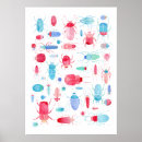 Recherche de motif turquoise posters Coloré