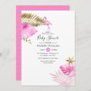 Recherche de luau baby shower fille invitations Rose