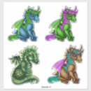 Recherche de dragons autocollants Pour enfants