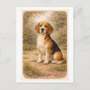Recherche de de beagle cartes postales Vintage