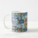 Recherche de surface le bleu café tasses Coloré