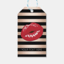 Recherche de lèvres roses étiquettes cadeau Embrasser