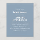 Recherche de blue bridal shower invitations Moderne