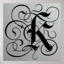 Recherche de lettre k posters Monogramme