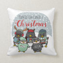 Recherche de pingouin drôle coussins Xmas