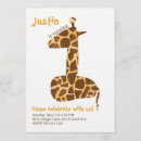 Recherche de copie de girafe invitations Safari