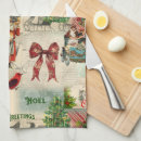 Recherche de collage vintage cuisine linges Noël