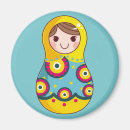 Recherche de poupées russes magnets Rouge