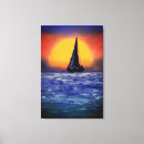 Recherche de voilier art Coucher de soleil
