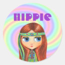 Recherche de signe hippie autocollants Les années 70