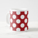 Recherche de points rouges tasses Motif à points polka