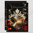 Recherche de masque rouge invitations Noir