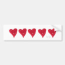 Recherche de coeur rouge voiture autocollants Coeurs