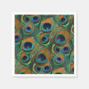 Recherche de plumes paon serviettes Vert