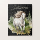 Recherche de poney blanc puzzles Fleurs