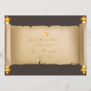 Recherche de brun 14x19 invitations Vintage