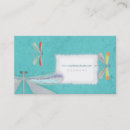 Recherche de libellule bleue cartes visite Affaires
