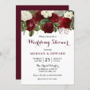 Recherche de blanc et rouge mariage invitations Floral