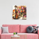 Recherche de violon toiles Fleurs