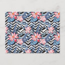 Recherche de motif tropical cartes postales Fleur