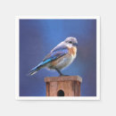 Recherche de oiseau bleu serviettes Peinture
