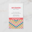 Recherche de rayures multicolores cartes visite Moderne