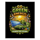 Recherche de énergie renouvelable posters Vert