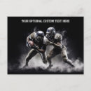Recherche de joueur de football cartes postales Américain