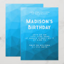 Recherche de cyan 13x18 invitations Bleu