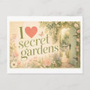 Recherche de jardin secret cartes postales Illustration