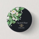Recherche de fleurs blanches badges Aquarelle