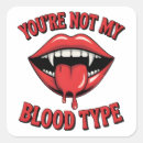 Recherche de bouche vampire autocollants Rouge