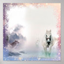 Recherche de loups blancs posters Hiver